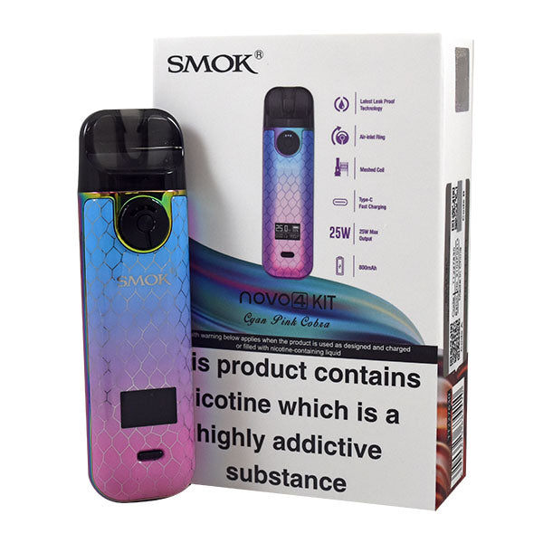 Smok Novo 4 Vape Pod Kit-Fluid Black Grey