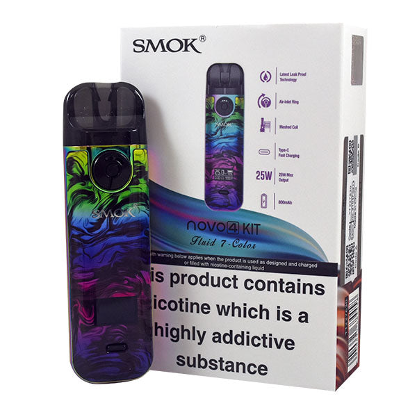 Smok Novo 4 Vape Pod Kit-Red Stablizing Wood