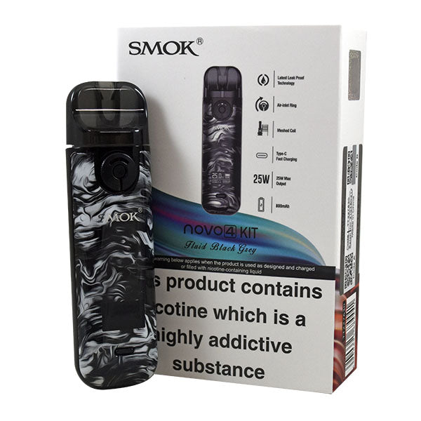 Smok Novo 4 Vape Pod Kit-Silver Carbon Fiber