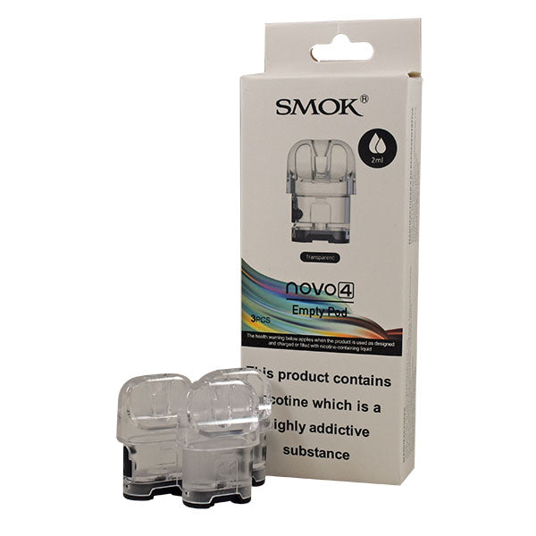 Smok Novo 4 Replacement Pod 3pcs-2ml/Transparent Black