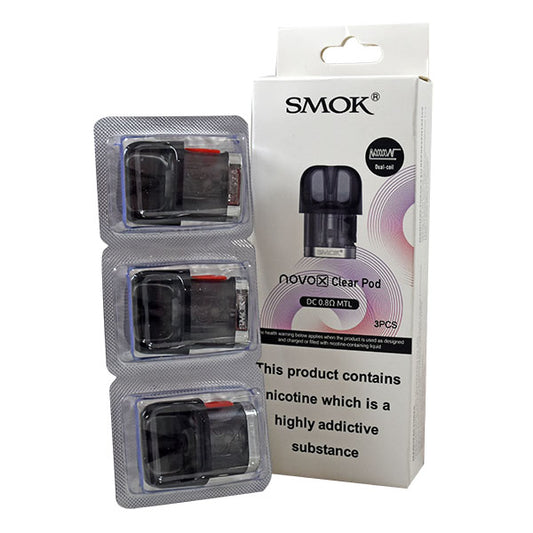 Smok Novo X Pods 2ml TPD Edition - 3pcs-DC 0.8Ω MTL (12-25W)