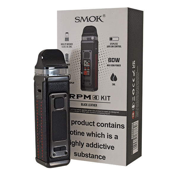 Smok RPM 4 Pod Vape Kit - Black Leather