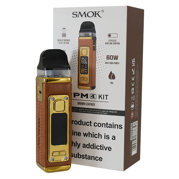 Smok RPM 4 Pod Vape Kit - Brown Leather