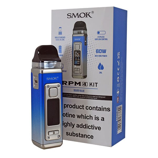 Smok RPM 4 Pod Vape Kit - Silver Blue