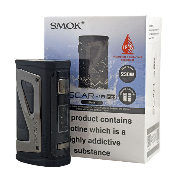 Smok Scar-18 Vape Mod-Fluid Black White