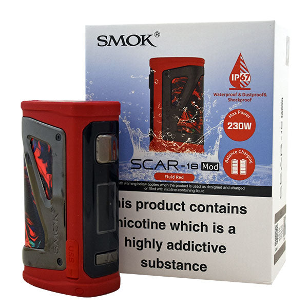 Smok Scar-18 Vape Mod-Red Stabilizing Wood
