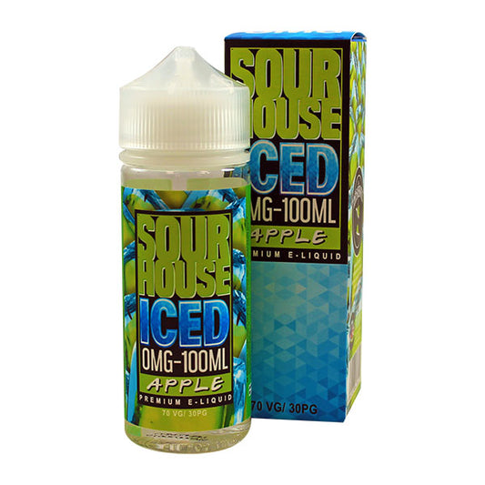 Sour Apple Iced E-liquid by Sour House 100ml Shortfill