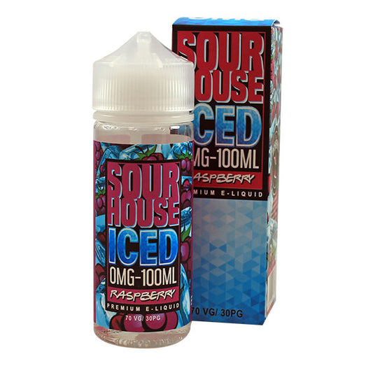 Sour Raspberry Iced E-liquid by Sour House 100ml Shortfill