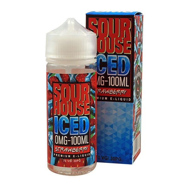 Sour Strawberry Iced E-liquid by Sour House 100ml Shortfill