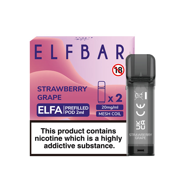 Elf Bar Elfa Prefilled Pods 2pcs-Strawberry Grape