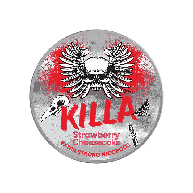 Killa Strawberry Cheesecake Snus - Nicotine Pouches