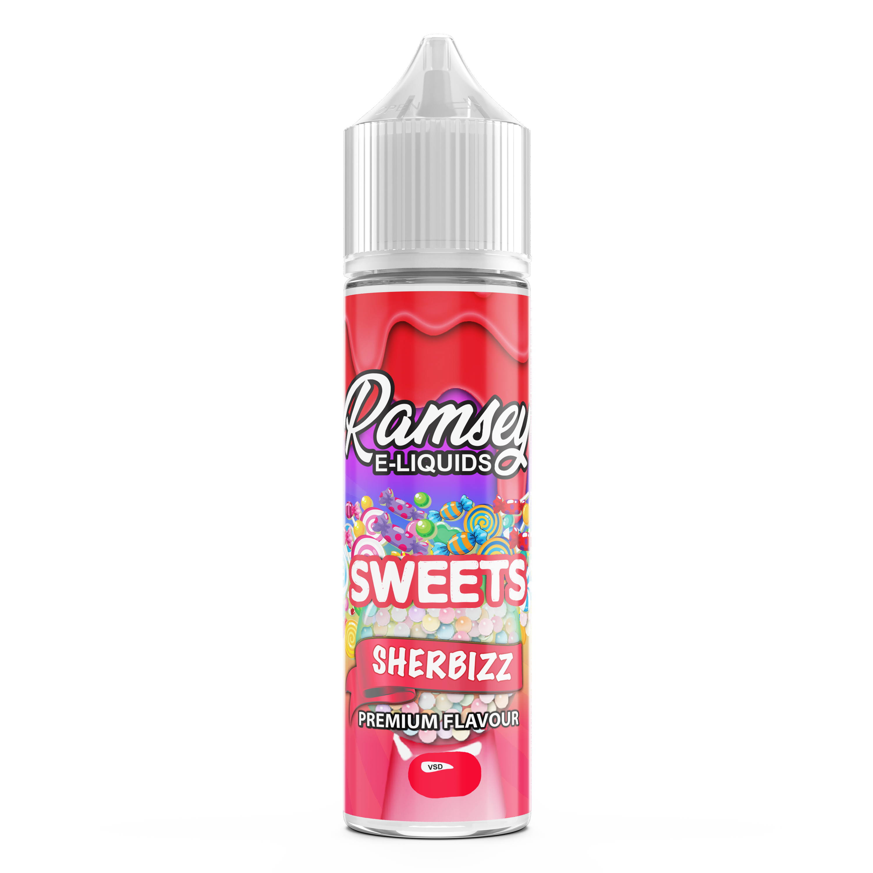 Ramsey E-Liquids Sweets: Sherbizz 0mg 50ml Short Fill E-Liquid