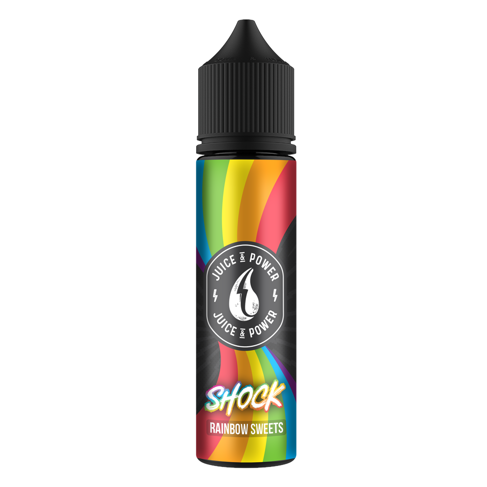Juice N Power Shock Rainbow E-Liquid 50ml Shortfill