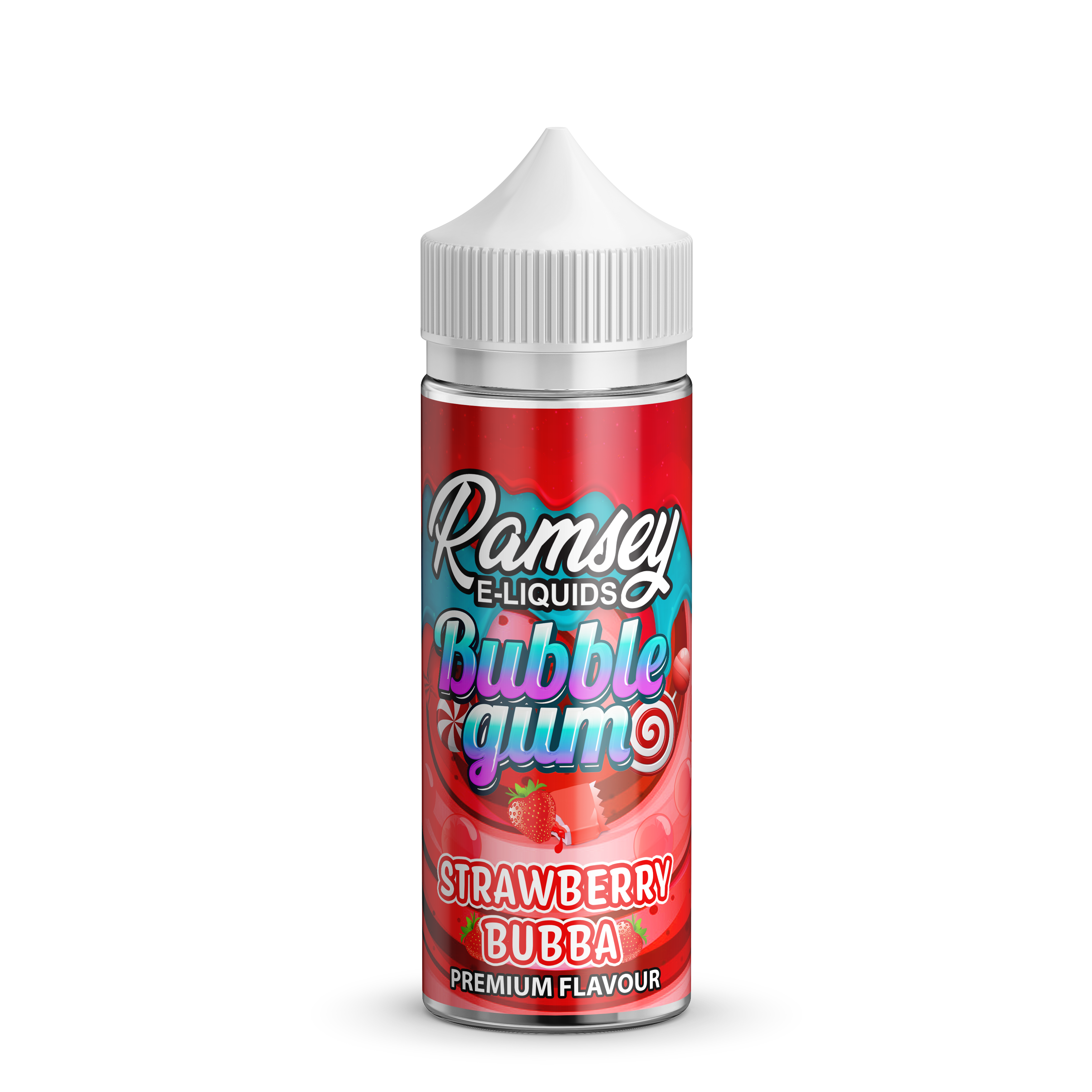 Ramsey E-Liquids Bubblegum Strawberry Bubba 0mg 100ml Shortfill E-Liquid
