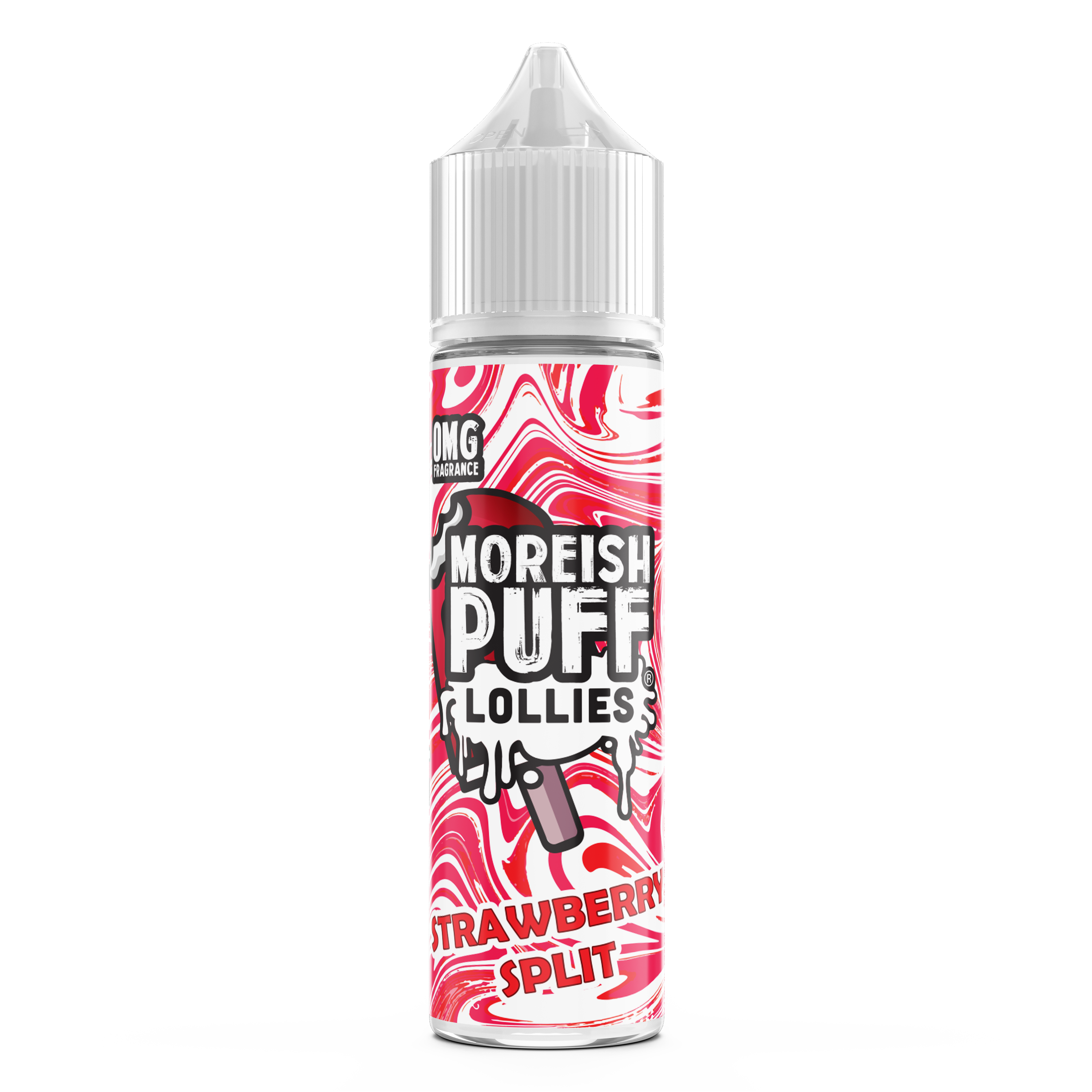 Moreish Puff Lollies Strawberry Split 0mg 50ml Short Fill E-Liquid