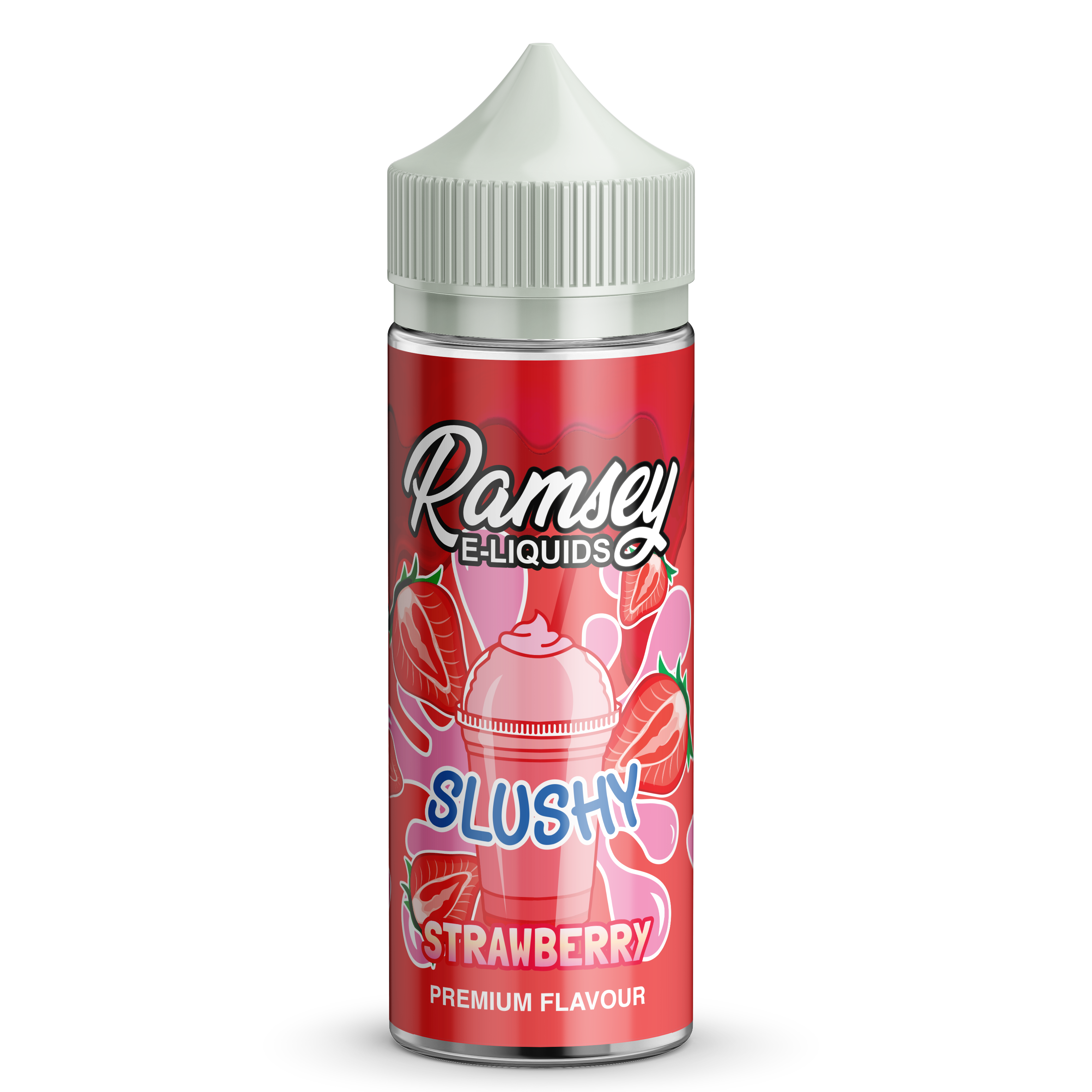 Ramsey E-Liquids Slushy Strawberry 0mg 100ml Short Fill E-Liquid