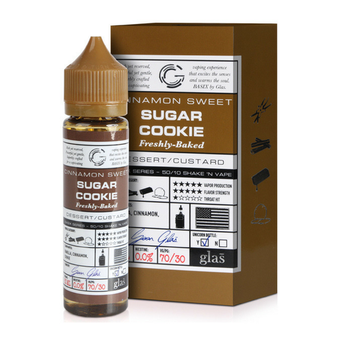 Cinnamon Sweet Sugar Cookie E-liquid by Glas 50ml Shortfill