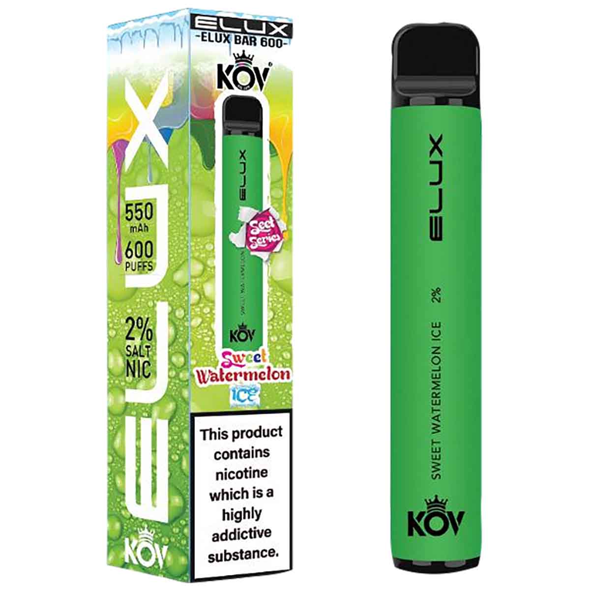 Elux Bar 600 Sweet Range Disposable Vape Device - Sweet Watermelon Ice