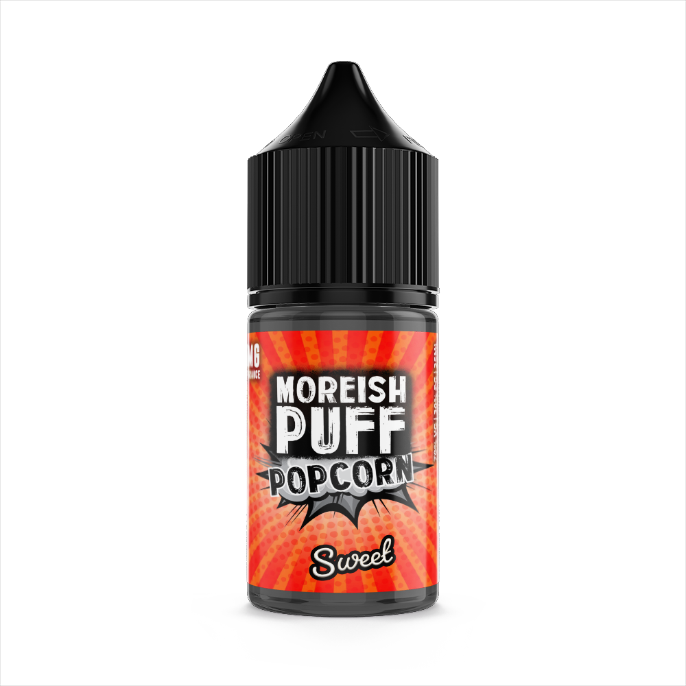 Moreish Puff Popcorn Sweet 0mg 25ml Short Fill E-Liquid-25ml