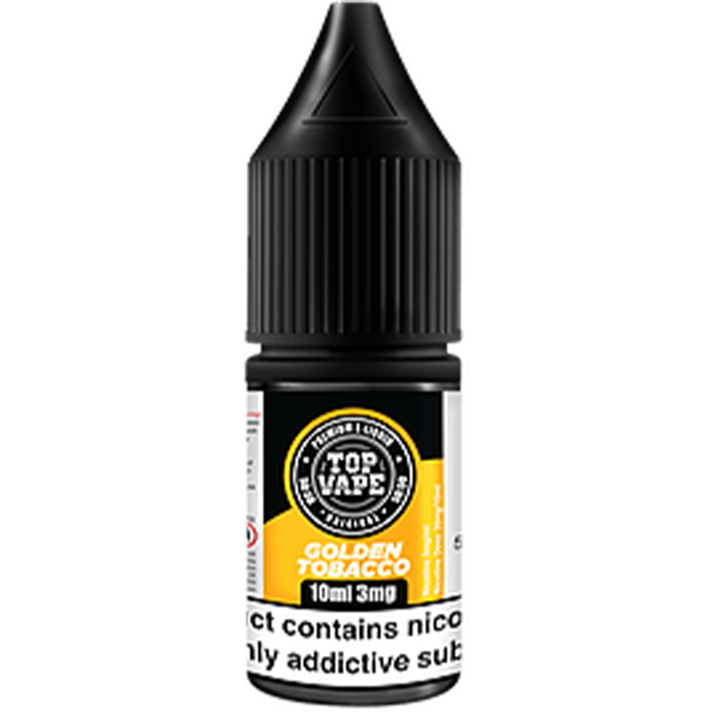 Top Vape 50:50: Golden Tobacco E-Liquid 10ml-3mg