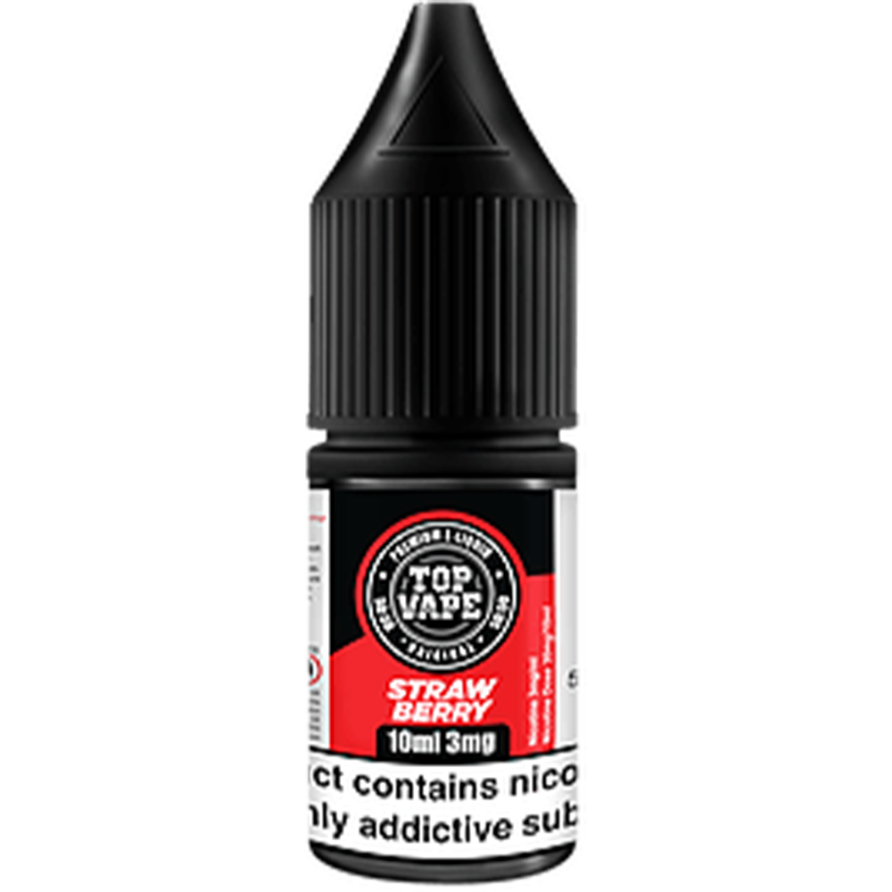 Top Vape 50:50: Strawberry E-Liquid 10ml-3mg