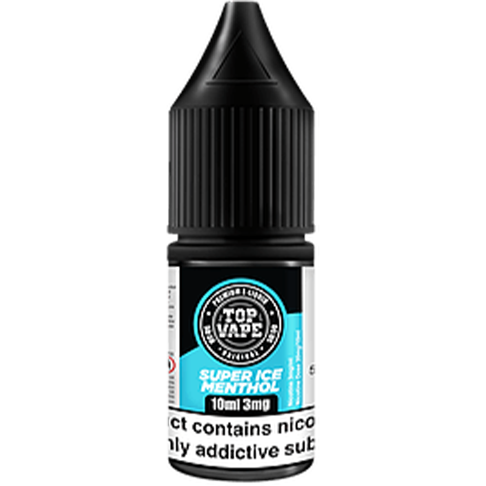 Top Vape 50:50: Super Ice Menthol E-Liquid 10ml-3mg