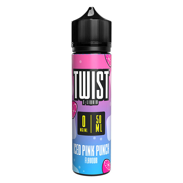 Twist E-Liquid Iced Pink Punch 0mg 50ml Shortfill E-Liquid