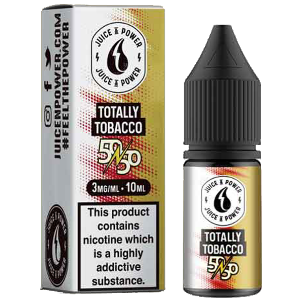 Juice N' Power 50:50 Totally Tobacco 10ml E-Liquid-3mg