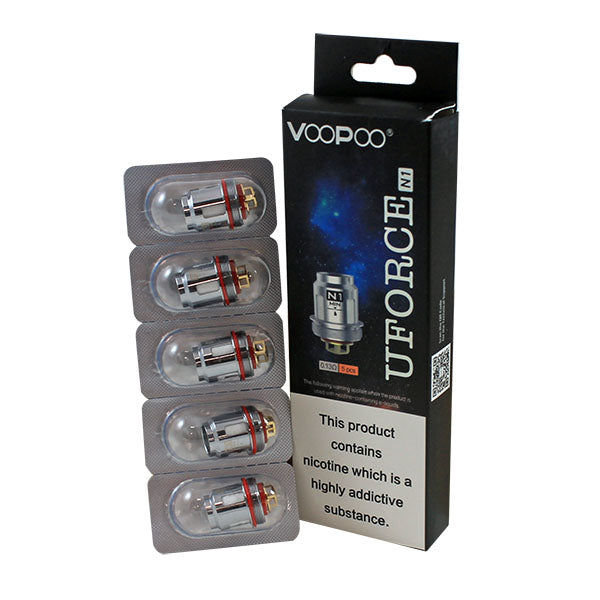 Voopoo UForce Replacement Coils 5 Pack-N2 0.3Ω Dual Mesh