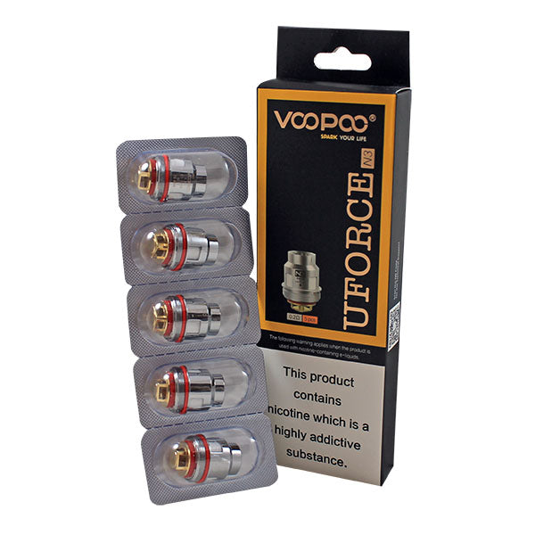 Voopoo UForce Replacement Coils 5 Pack-U2 0.4Ω Dual Coils