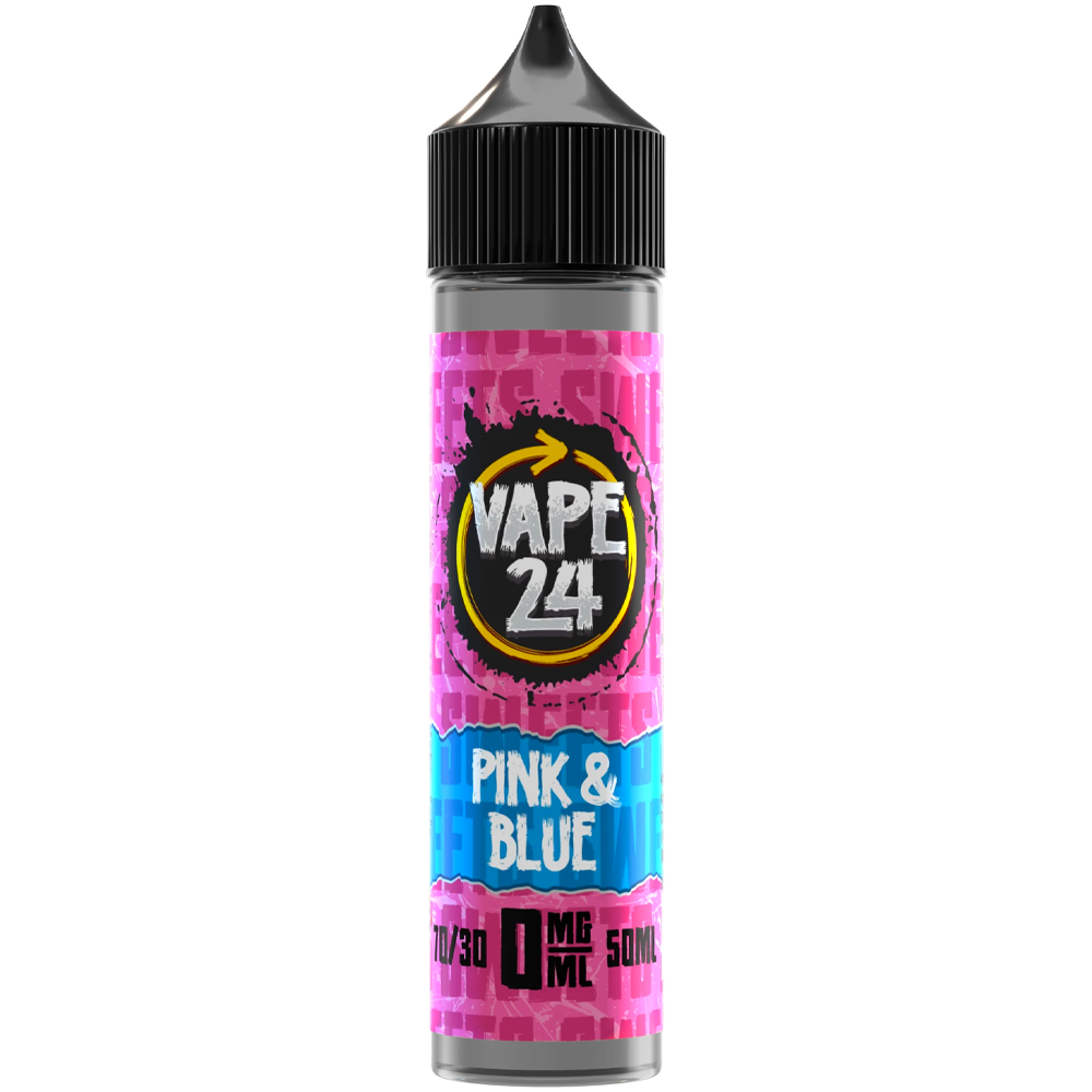 Pink Blue E-Liquid by Vape 24 - Shortfills UK