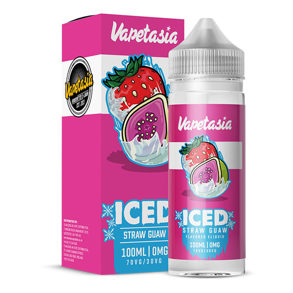 Vapetasia ICED Straw Guaw 0mg 100ml Shortfill E-Liquid