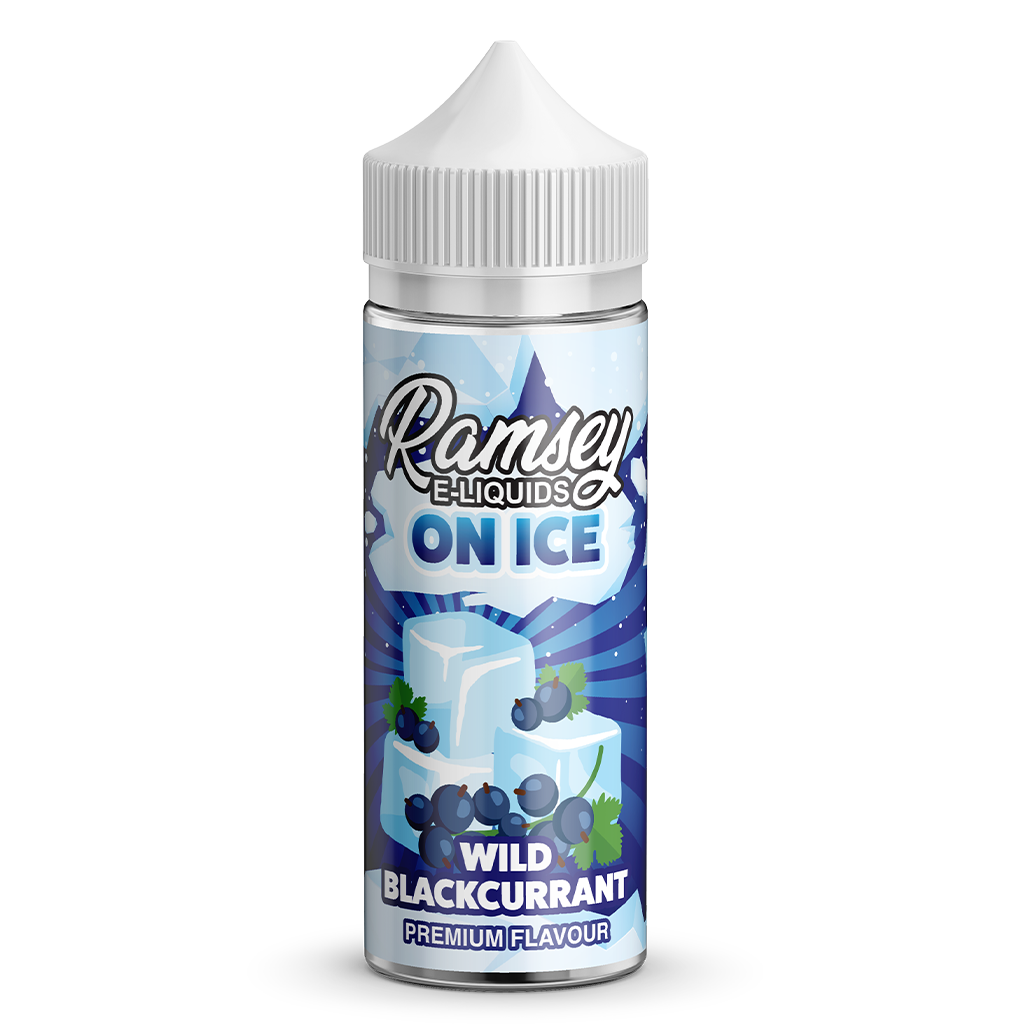 Ramsey E-Liquids On Ice Wild Blackcurrants 0mg 100ml Shortfill E-Liquid