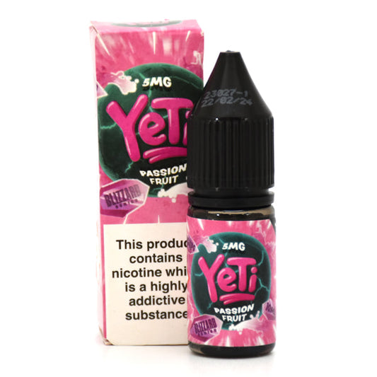 Blizzard Passion Fruit Nic Salt by Yeti - Nic Salts UK