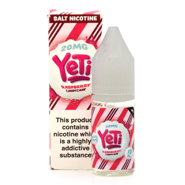 Yeti Raspberry Candy Cane 10ml Nic Salt-20mg