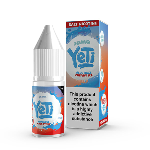 Yeti Nic Salt Blue Razz Cherry Ice 10ml E-Liquid