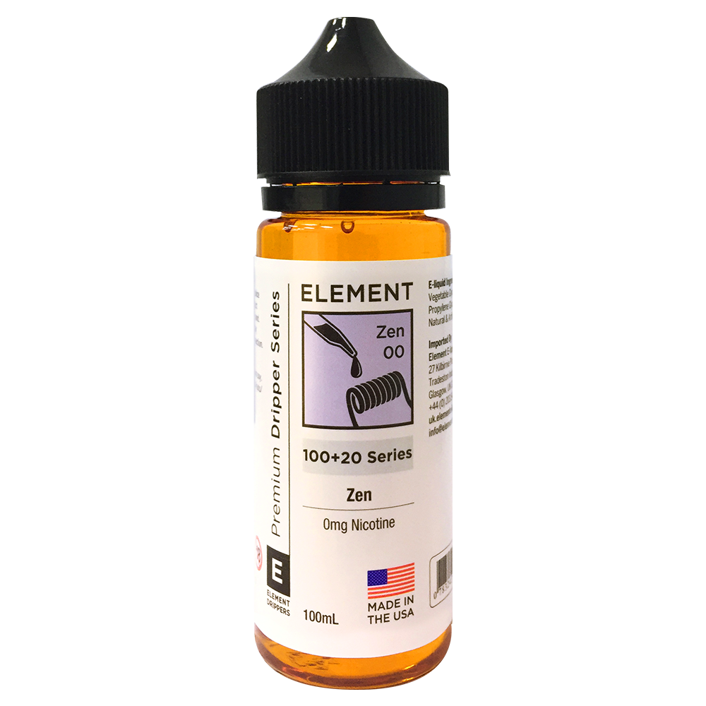 Zen E-liquid by Element 100ml Shortfill