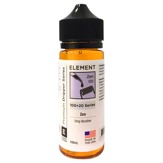 Zen E-liquid by Element 100ml Shortfill