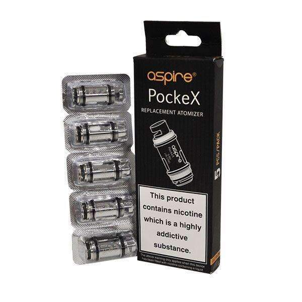 Aspire Pockex Replacement Coil Heads TPD Compliant - 5 Pack
