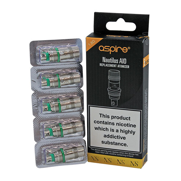 Aspire Nautilus AIO Nic Salt Replacement Coils 5 Pack - 1.8ohm