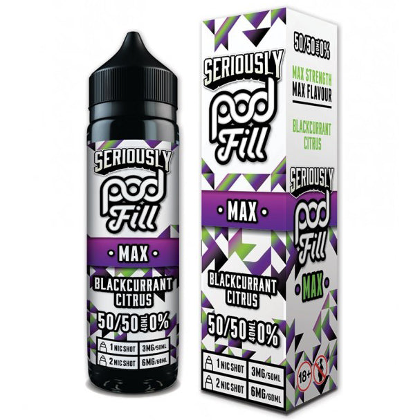 Seriously Pod Fill Max Blackcurrant Citrus 40ml Shortfill