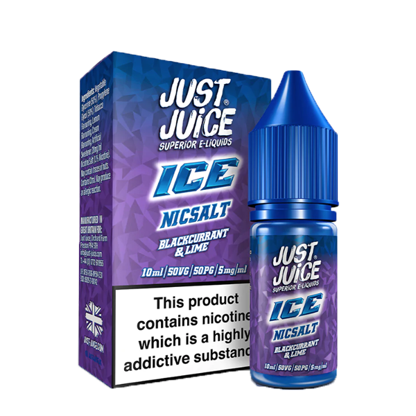 Just Juice Ice Blackcurrant & Lime Nic Salt 10ml E-Liquid-5mg