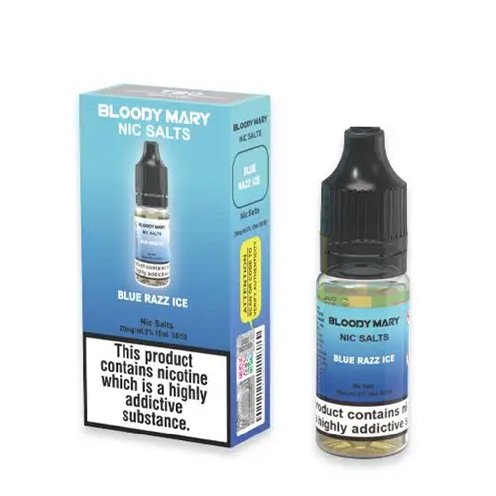 Blue Razz Ice Nic Salt by Bloody Mary - Nic Salts UK