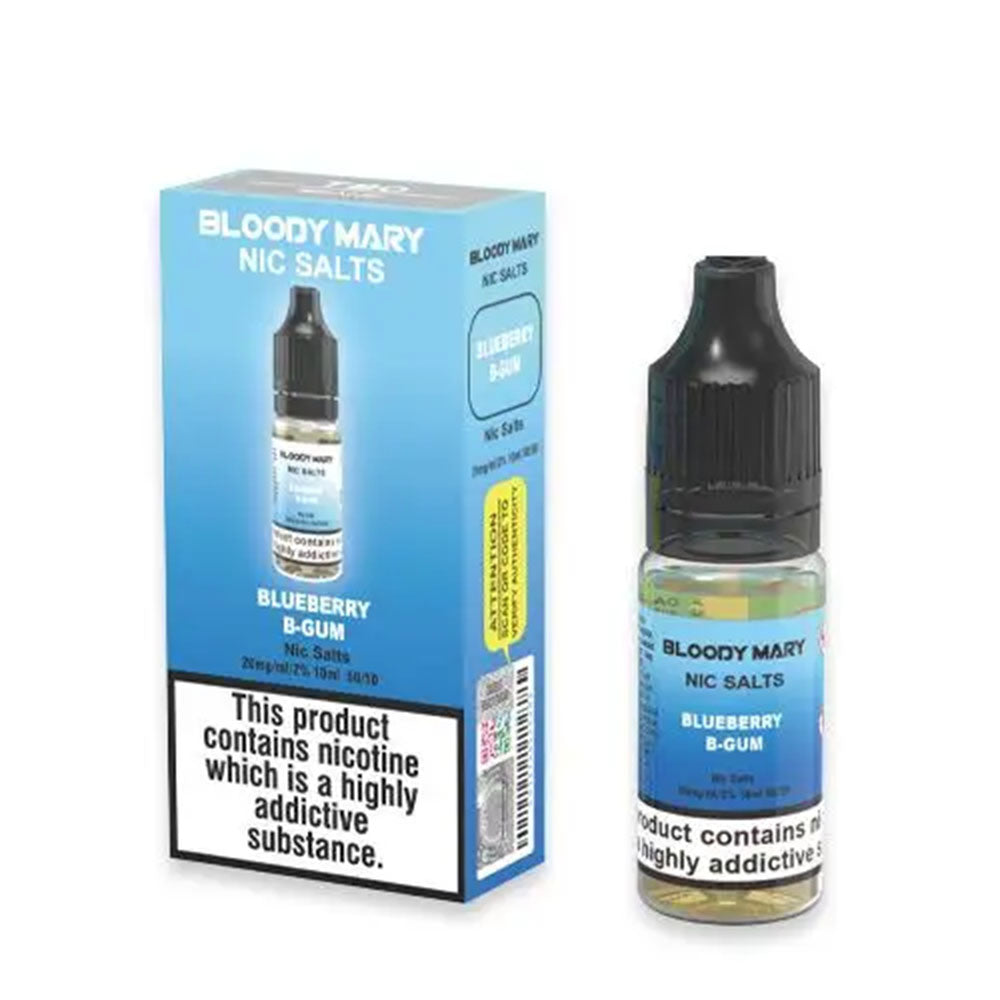 Blueberry B-Gum Nic Salt by Bloody Mary - Nic Salts UK