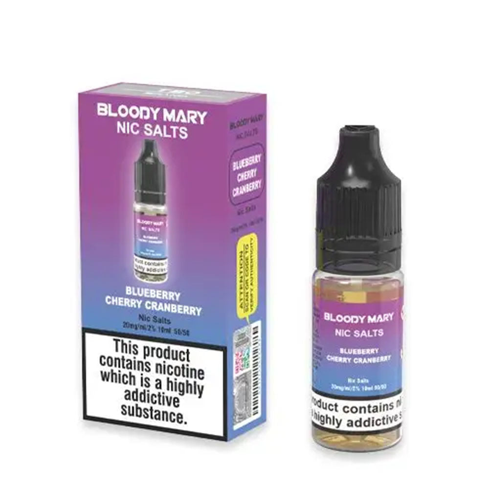 Blueberry Cherry Cranberry Nic Salt by Bloody Mary - Nic Salts UK