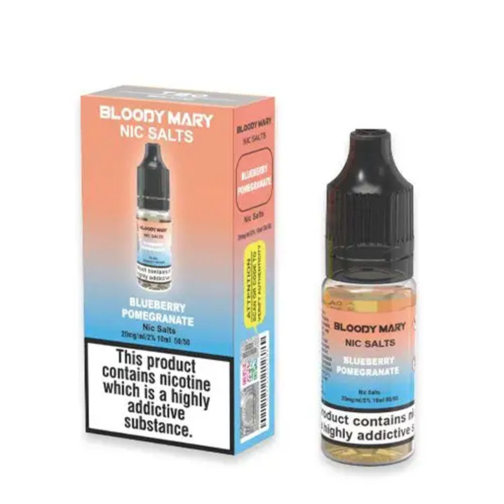 Blueberry Pomegranate Nic Salt by Bloody Mary - Nic Salts UK