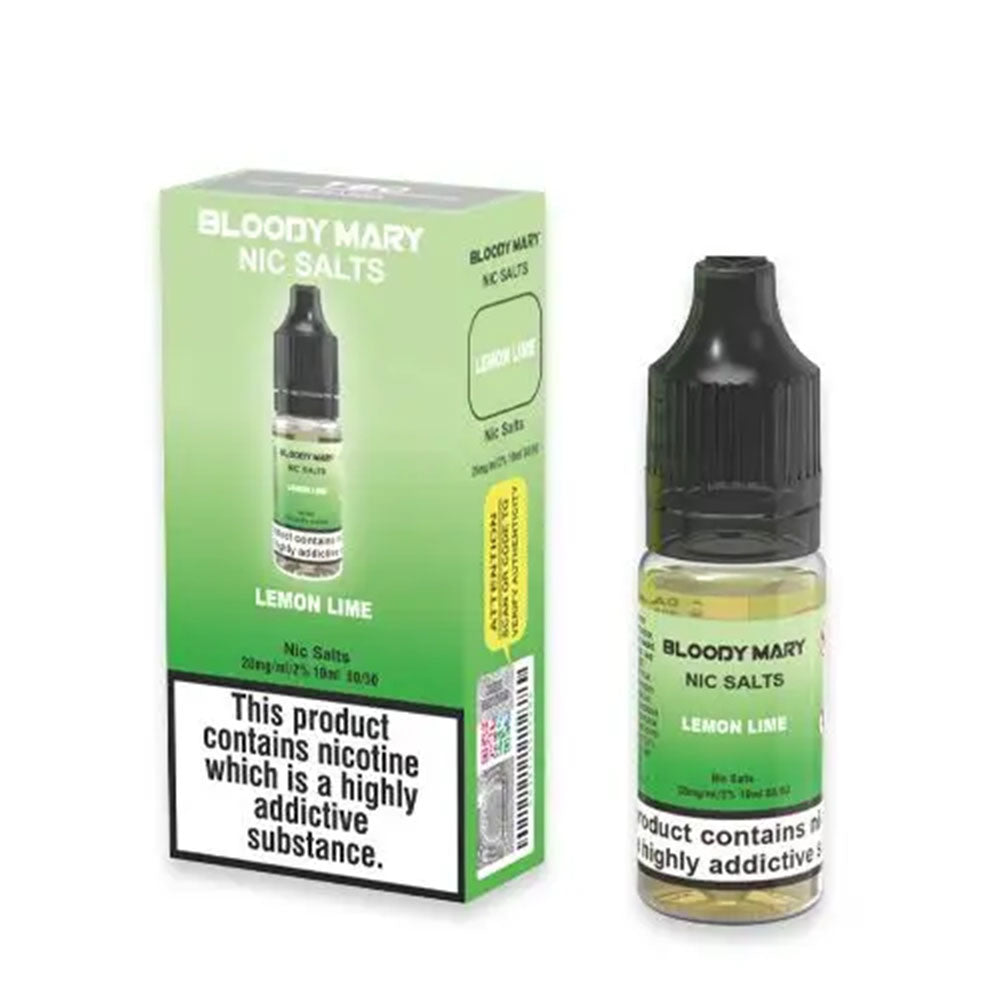 Lemon Lime Nic Salt by Bloody Mary - Nic Salts UK