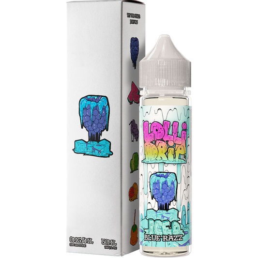 My Vapery Blue Razz Iced E-Liquid by Lollidrip 50ml Shortfill