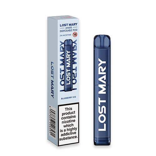 Lost Mary AM600 Disposable Vape Device-Blueberry Ice