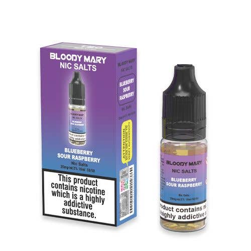 Blueberry Sour Raspberry Nic Salt by Bloody Mary - Nic Salts UK